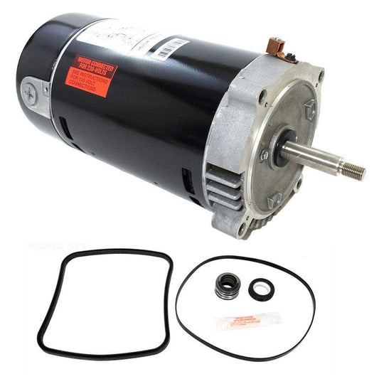 SP2607X10 Pool Motor Replacement Kit UST1102 w/GO-KIT-3 for Hayward Super Pump 1 HP