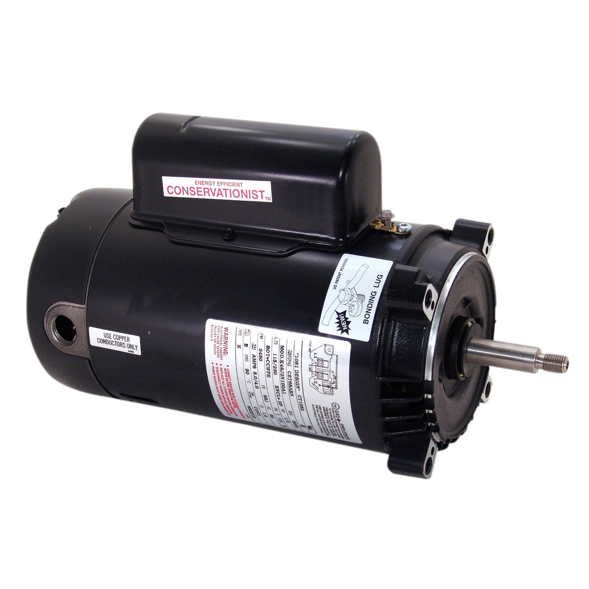 2.5 hp 3450rpm 56J Frame 230 Volts Swimming Pool Pump Motor UST1252