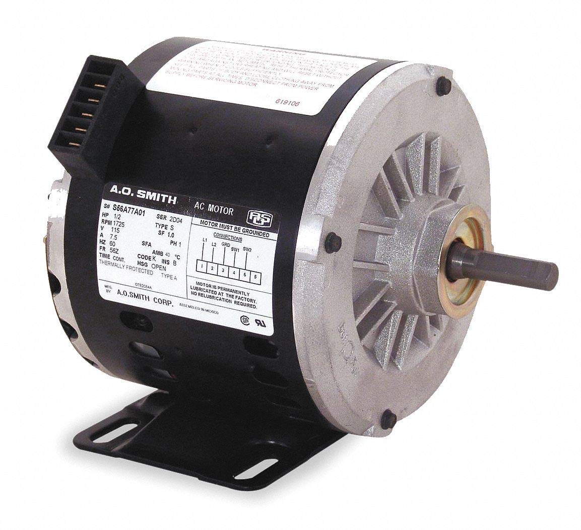 Century Split-Phase Belt Drive Motor, 1/2 HP, 1701-1800 RPM Range 115V, CWLE